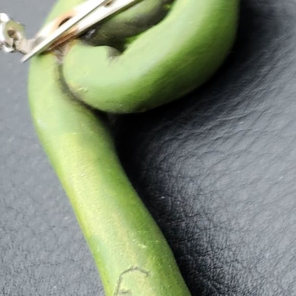 Handmade Fiddlehead Brooch - Picture 2 of 2